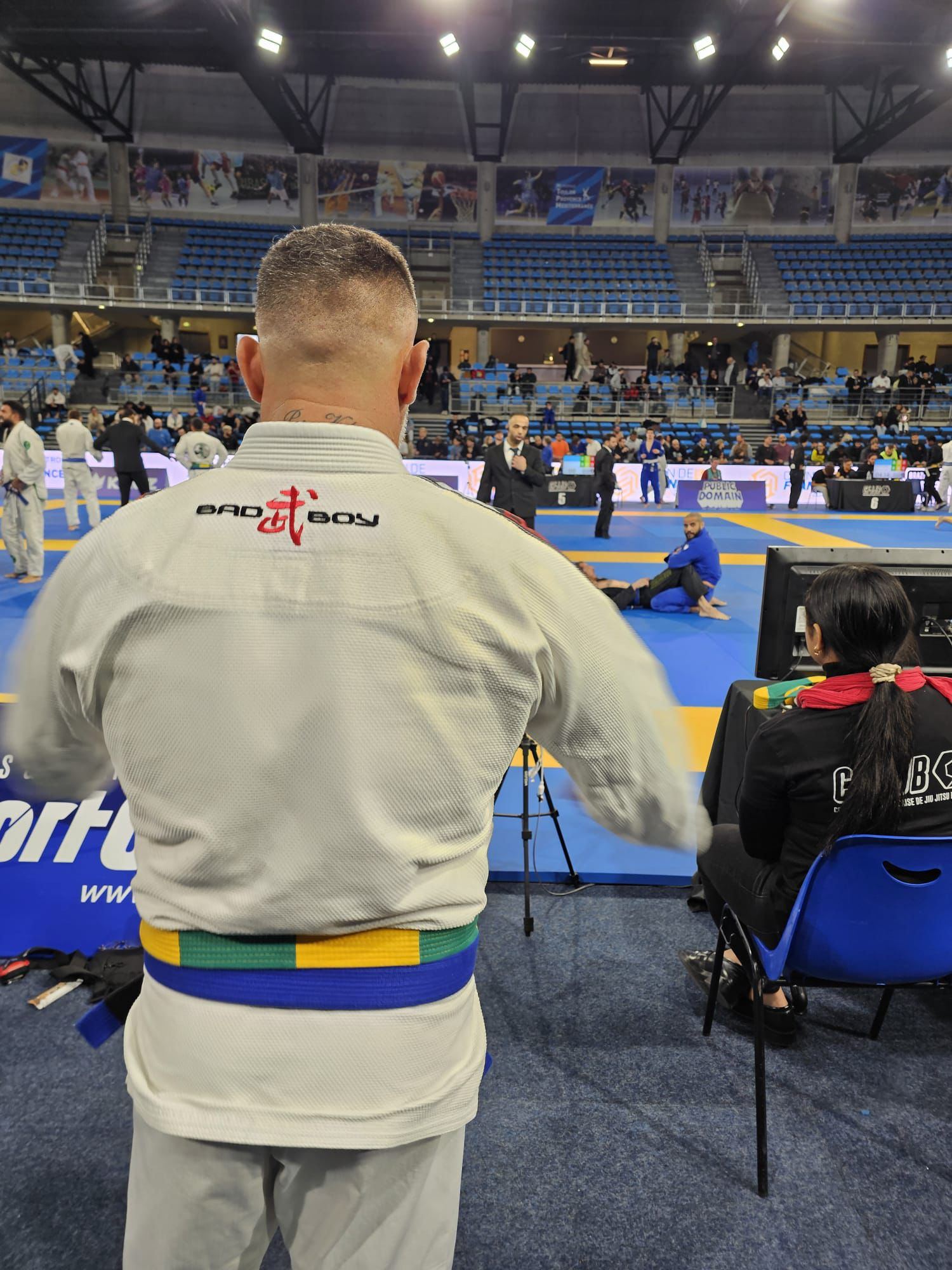 Christophe Scharly en kimono lors d'une compétition IBJJF
